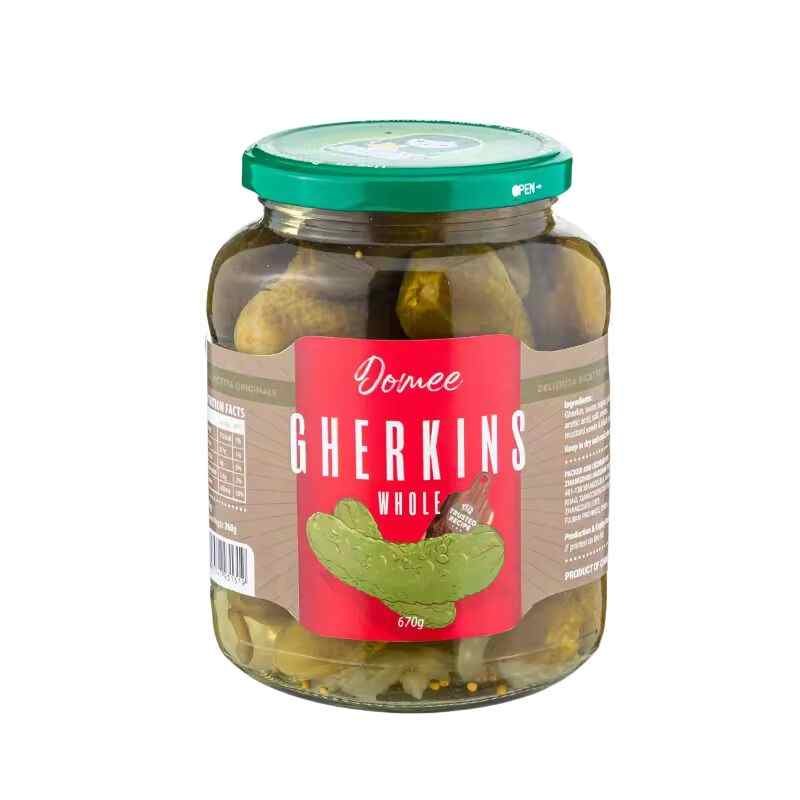 canned gherkins